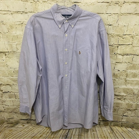Ralph Lauren Other - Ralph Lauren Blue Oxford Cotton Yarmouth Button Down Dress Shirt